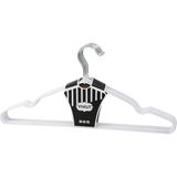 Go İthalat Beyaz 10PCS Silikon Kaplamalı Metal Elbise Askısı 40CM (5582)