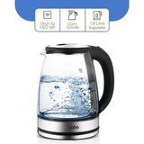 Go İthalat Cam - Ledli Kettle 1.8lt Gizli Rezistans - Kablosuz 360 Derece Gövde 1500W SK-8033 (5468)