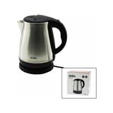 Go İthalat Çelik Kettle Su Isıtıcısı Kablosuz Kullanım 1.8lt 360° Dönebilme Otomatik Kapanma SK-8028 (5477) - Gümüş - Siyah