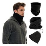 Go İthalat Çok Fonksiyonlu Unisex Terletmez Kumaş İpli Polar Bere Boyunluk (5680)
