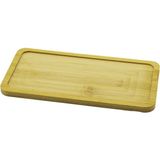 Go İthalat Dikdörtgen Ahşap Bambu Yağdanlık Altlık Mini Tepsi 20X10X0.8CM (3791)