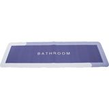 Go İthalat Dikdörtgen Düz Renkli Su Emici - Sihirli Banyo Paspası Elastik 116 x 37.5cm (5517)