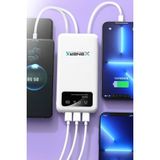 Go İthalat Enerx ENR-P20DC 20000 Mah 2.1 Amper Dahili Kablolu Powerbank Siyah (5582)