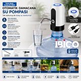 Go İthalat Ibico I11-071 USB Şarjlı Otomatik Damacana Su Pompası 4W 800MAH