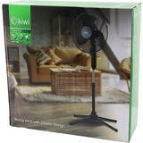 Go İthalat Kiwi KFAN-7426 16 Inç - 41CM Teleskopik Katlanır Ayaklı Vantilatör 3 Kademe Hız 3 Pls.kanat Metal Kafes - Ayak Y: 90CM (5468)