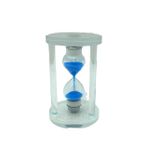 Go İthalat KÜÇÜK CAM KUM SAATİ CAM STANDLI 5 DAKİKA ZAMANLI = ÇAP: 5.8CM-YÜKSEKLİK: 9.8CM (5477)