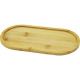 Go İthalat Oval Ahşap Bambu Yağdanlık Altlık 12X23CM (5615)
