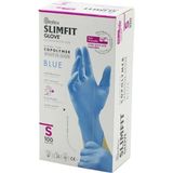 Go İthalat Reflex Slimfit Glove KOD-027 S Mavi Pudrasız Muayene Eldiven 100LÜ (784)