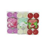 Go İthalat Renkli Tea Light 8 Parça Mum Çilek Kokulu (5297) - Açık Kırmızı - 8 Adet