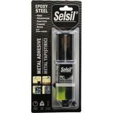 Go İthalat Selsil Epoxy Steel Metal Şırınga Epoksi Yapıştırıcı 28GR. Metal - Çelik - Alüminyum - Ahşap - Plastik (5224)