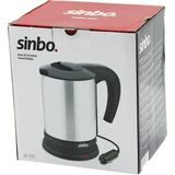 Go İthalat Sinbo SK-7371 12V Araç Içi Kettle Paslanmaz Çelik Su Isıtıcısı 0.8lt 120W Çakmaklık Fişli Plastik Kapak - Kulp (5468)