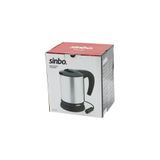 Go İthalat SİNBO SK-7371 12V ARAÇ İÇİ KETTLE PASLANMAZ ÇELİK SU ISITICISI 0.8LT 120W ÇAKMAKLIK FİŞLİ