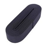 Go İthalat Siyah - 4cm Paça Lastik Yassı Geniş 10MT. (5517) - Renkli