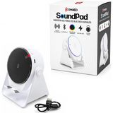 Go İthalat Soundpad 5ın1 - 5W - 2000MAH Temas Ile Ses Yükseltme - Telefon Stand - Usb-C Şarj Beyaz Indiksiyon Ses Yükseltici Bluetooth Hoparlör Speaker EKD-S11 (5468)