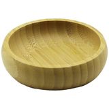 Go İthalat Tekli - Mini=8.5cm Ahşap Bambu Çerezlik - Lokumluk Kase (5517) - Renkli