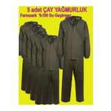 go out 5 ADET Çay Yağmurluk , %100 Su Geçirmez, Dikişsiz, Esnek Yumuşak Kumaş Fermuarlı Takım Yağmurluk