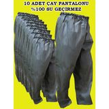 Go-Out Çay Pantalonu, %100 Su Geçirmez, Dikişsiz, Esnek Yumuşak Kumaş Pantalon, Haki Renk, Garantili - 10'lu Paket - Standart