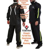 Go Out Reflektörlü Motorcu Yağmurluk Max %100 Su Geçirmez PVC Malzeme ile Güvenli Sürüş