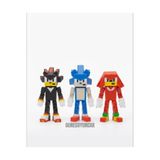 Go Sonic the hedgedog sonic shadow knuckles 3lü figür oyuncak minecraft stil