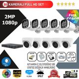 Go Vision 10'lu 2mp Ahd Güvenlik Kamera Seti – Full Hd, Gece Görüşlü, Kayıt Cihazı Dahil - yok