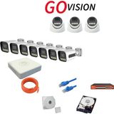 Go Vision 10'lu 5mp 4K Ultra Hd Ip Güvenlik Kamera Seti (Gece Görüşlü, Dış Mekan Uyumlu) - Yok