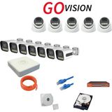 Go Vision 12'li 5mp 4K Ultra Hd Ip Güvenlik Kamera Seti (Gece Görüşlü, Dış Mekan Uyumlu) - Yok