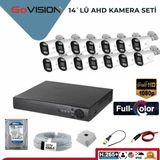 Go Vision 14'lü 2 Mp Ahd Kamera Seti- 3.6mm Full Color Serisi