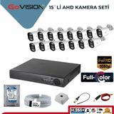 Go Vision 15'li 2 Mp Ahd Kamera Seti- 3.6mm Full Color Serisi