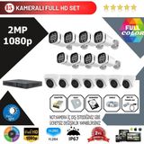 Go Vision 15'li 2mp Ahd Güvenlik Kamera Seti – Full Hd, Gece Görüşlü, Kayıt Cihazı Dahil - yok