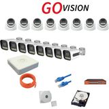 Go Vision 16'lı 5mp 4K Ultra Hd Ip Güvenlik Kamera Seti (Gece Görüşlü, Dış Mekan Uyumlu) - Yok