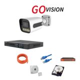 Go Vision 1'li 4MP 4K UltGo ra HD IP Güvenlik Kamera Seti (Gece Görüşlü, Dış Mekan Uyumlu) 8697427079775
