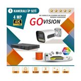 Go Vision 1'li 4mp 4K Ultra Hd Ip Güvenlik Kamera Seti (Gece Görüşlü, Dış Mekan Uyumlu) - yok