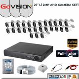 Go Vision 27'li Ahd Kamera Seti 2mp 1080P Full Color Serisi - Beyaz