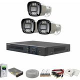 Go Vision 3'lü 2 Mp Ahd Kamera Seti- 3.6mm Full Color Serisi - Siyah - Beyaz