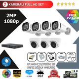 Go Vision 7'li 2mp Ahd Güvenlik Kamera Seti – Full Hd, Gece Görüşlü, Kayıt Cihazı Dahil - yok