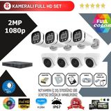 Go Vision 8'li 2mp Ahd Güvenlik Kamera Seti – Full Hd, Gece Görüşlü, Kayıt Cihazı Dahil - yok