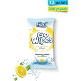 Go Wipes Ice Lemon Islak Mendil X 12 Paket 240 Yaprak