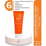 Goaje Skincare Carbon Detox Peel Mask, Tüm Cilt Tipleri için Peeling ve Arındırıcı Karbon Maske, 75 ml