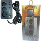 Gobax 3 x USB 2 Metre Elektronik Termal Akım Korumalı Uzatma Kablosu MG-103