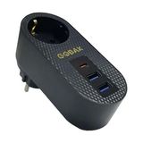 Gobax Mg-102 2xusb 1xtype-c Tekli Akım Korumalı Priz 10a 2500w