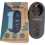 Gobax Termal Akım Korumalı Akıllı Priz 2xusb -1type-C MG-102