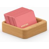 Gobi Kartvizitlik - Küçük - Tekli | Meşe Ağacından Masaüstü Kartvizit Kutusu | Woodsaka
