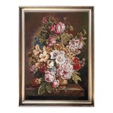 GoblenAL M4M Çiçekli Vintage Dokuma Kumaş - Kırlent, Çanta, Koltuk, Tablo, Dekor Projeleri - 80x60