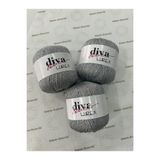 goblenkanaviçe Diva Lurex Simli İplik 3'lü Set No:9 Gümüş