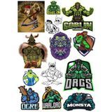 Goblin Sticker Set 13 Parça Telefon, Tablet, Defter, Laptop Sticker