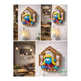 Gobo Fenerli Şirine Figürlü Pilli Duvar Dekoru Süsü - Hediyelik Gece Lambası 18X15 Cm Farklı Renklerde