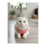 Gobo Şeker Pembe Renkli Kedi ve Köpek Kıyafeti Elbisesi Love Baskılı Medium/M/Beden 2