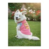 Gobo Şeker Pembe Renkli Kedi Ve Köpek Kıyafeti Elbisesi Sarı Kedi Baskılı Medium/M/Beden 2