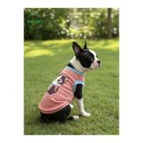 Gobo Şeker Pembe Renkli Kedi Ve Köpek Kıyafeti Elbisesi Siyah Kedi Baskılı S/Small/Beden 1