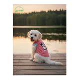 Gobo Şeker Pembe Renkli Kedi Ve Köpek Kıyafeti Elbisesi Siyah Köpek Baskılı Xsmall/Xs/Beden 0